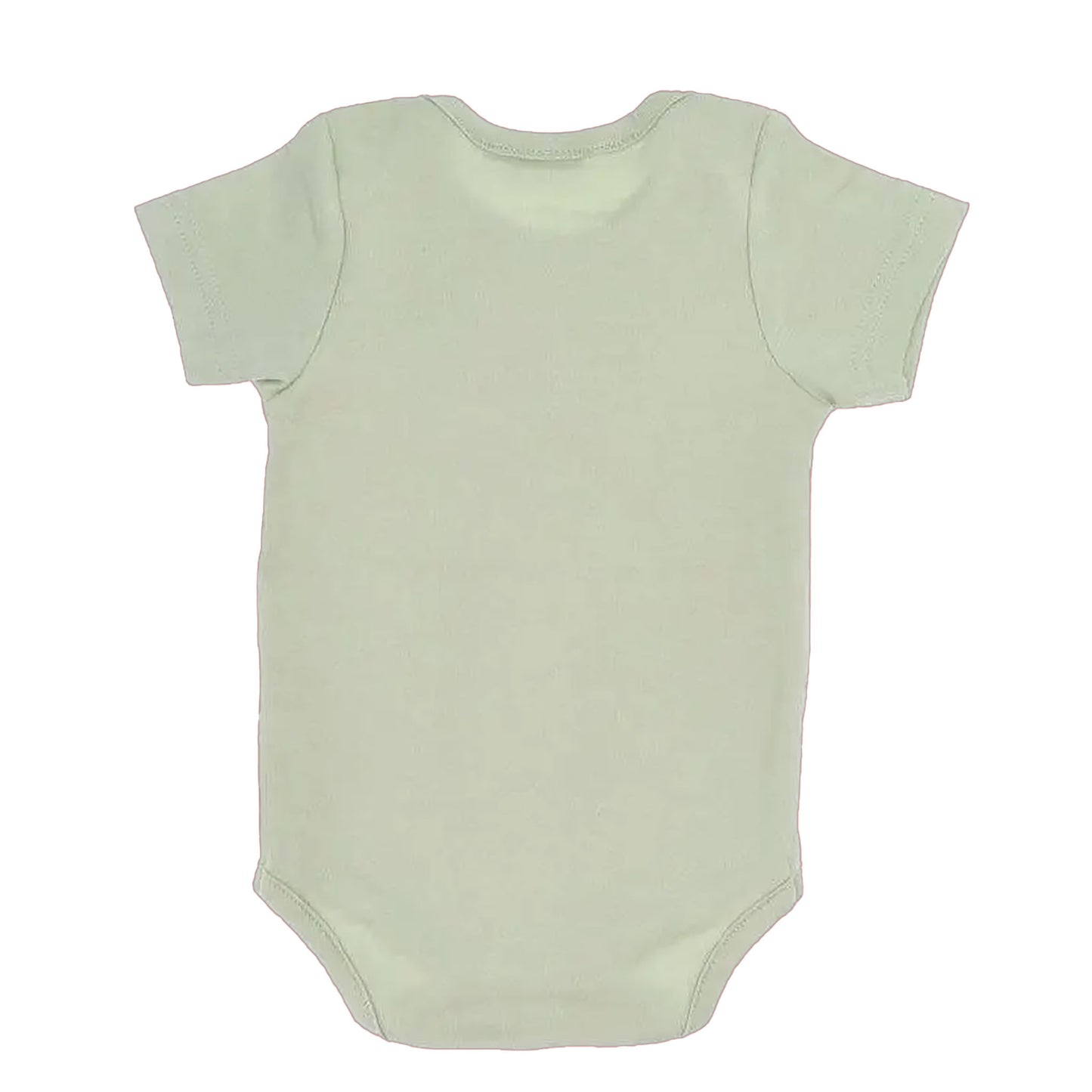 achterkant gepersonaliseerd licht groen rompertje met naam