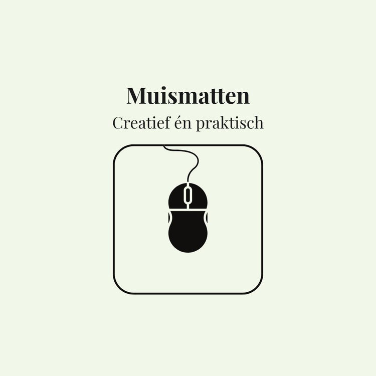 Collectie muismatten – zachte illustratie van muismat op bureau