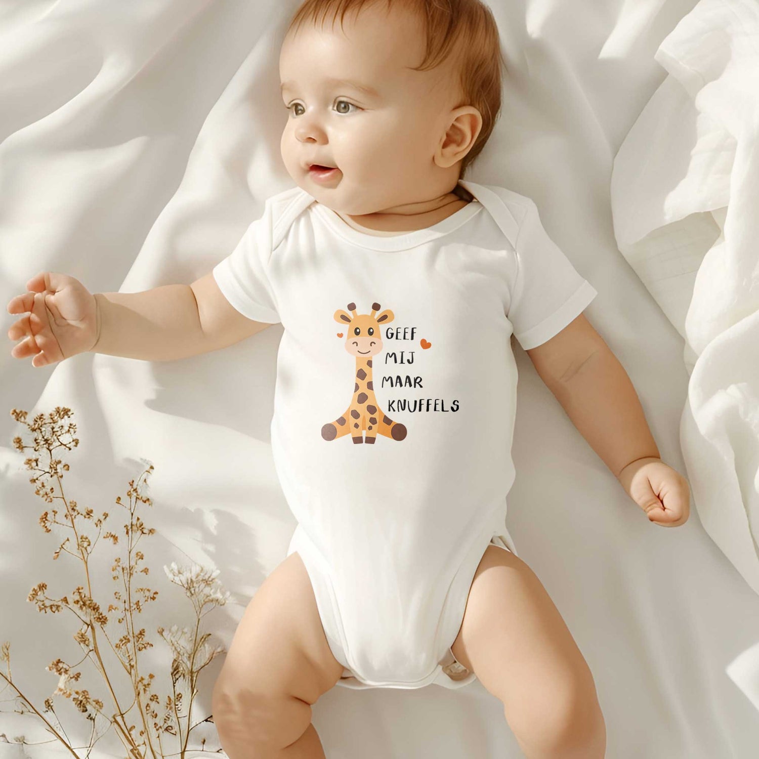 Collectie rompertjes – schattig rompertje met pastelkleur achtergrond
