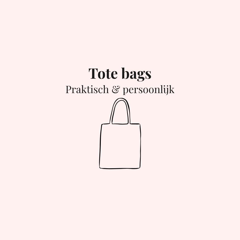 Collectie tote bags – illustratie van draagtas in pastelstijl met zachte kleuren