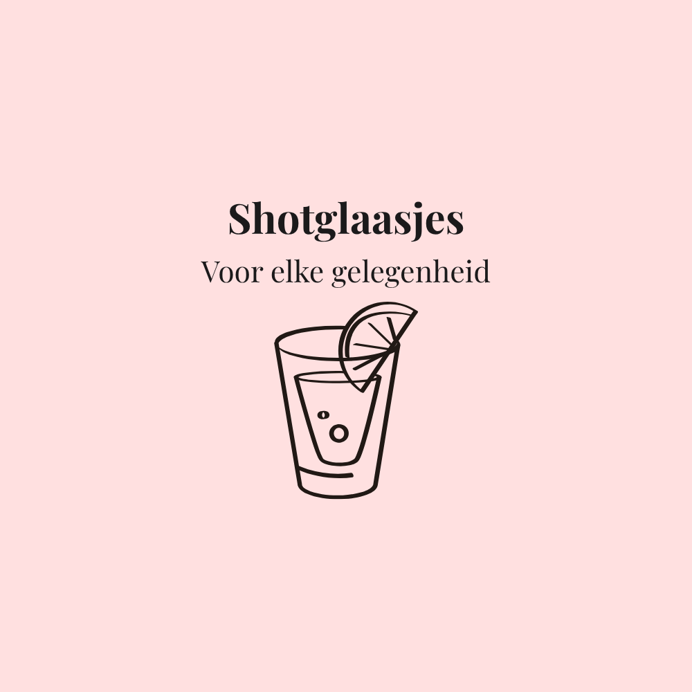Collectie shotglaasjes – shotglas illustratie met feestelijke uitstraling