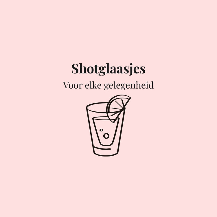 Collectie shotglaasjes – shotglas illustratie met feestelijke uitstraling