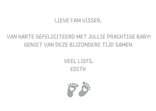 Wenskaart Groene Baby Box