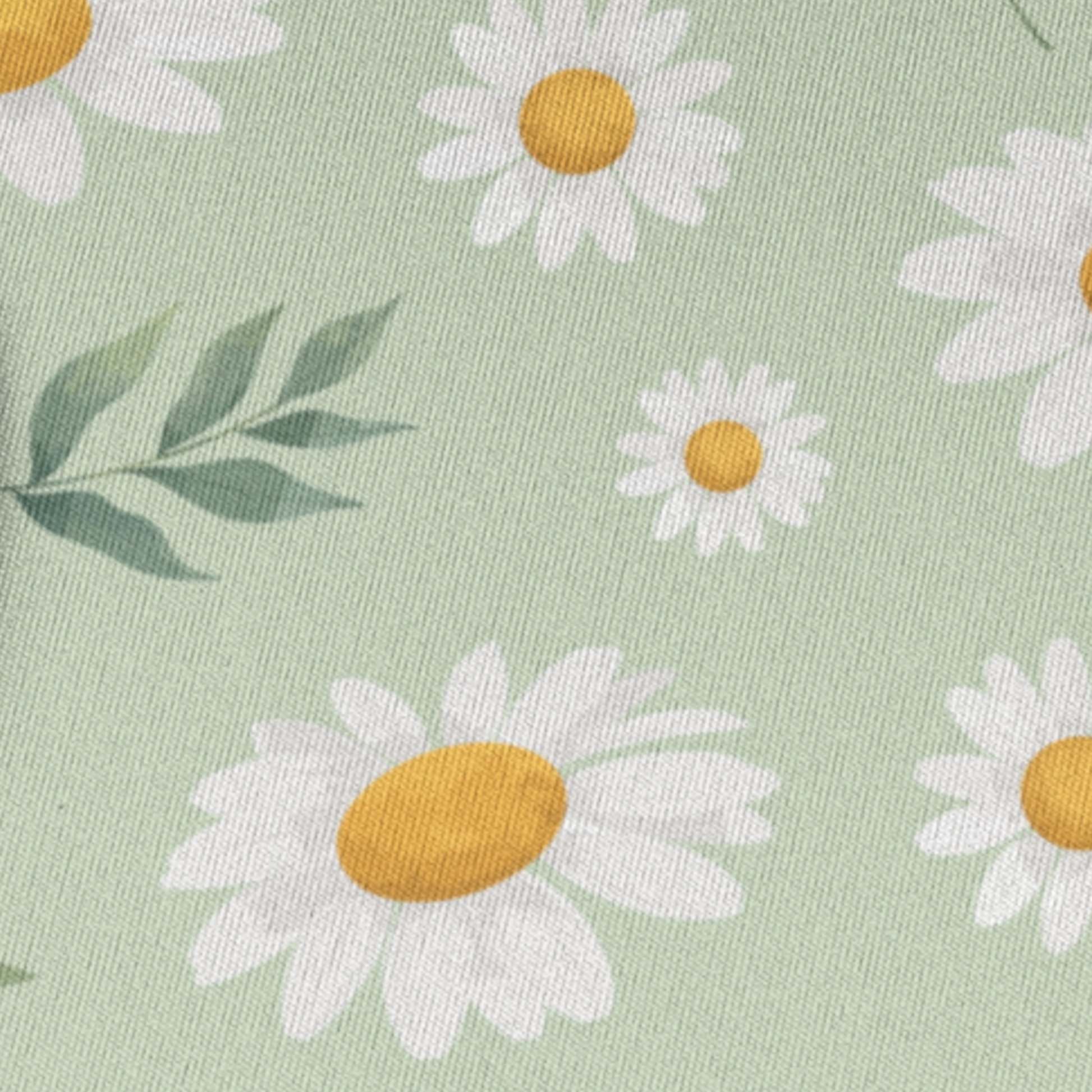 close up van muismat met margrietjes