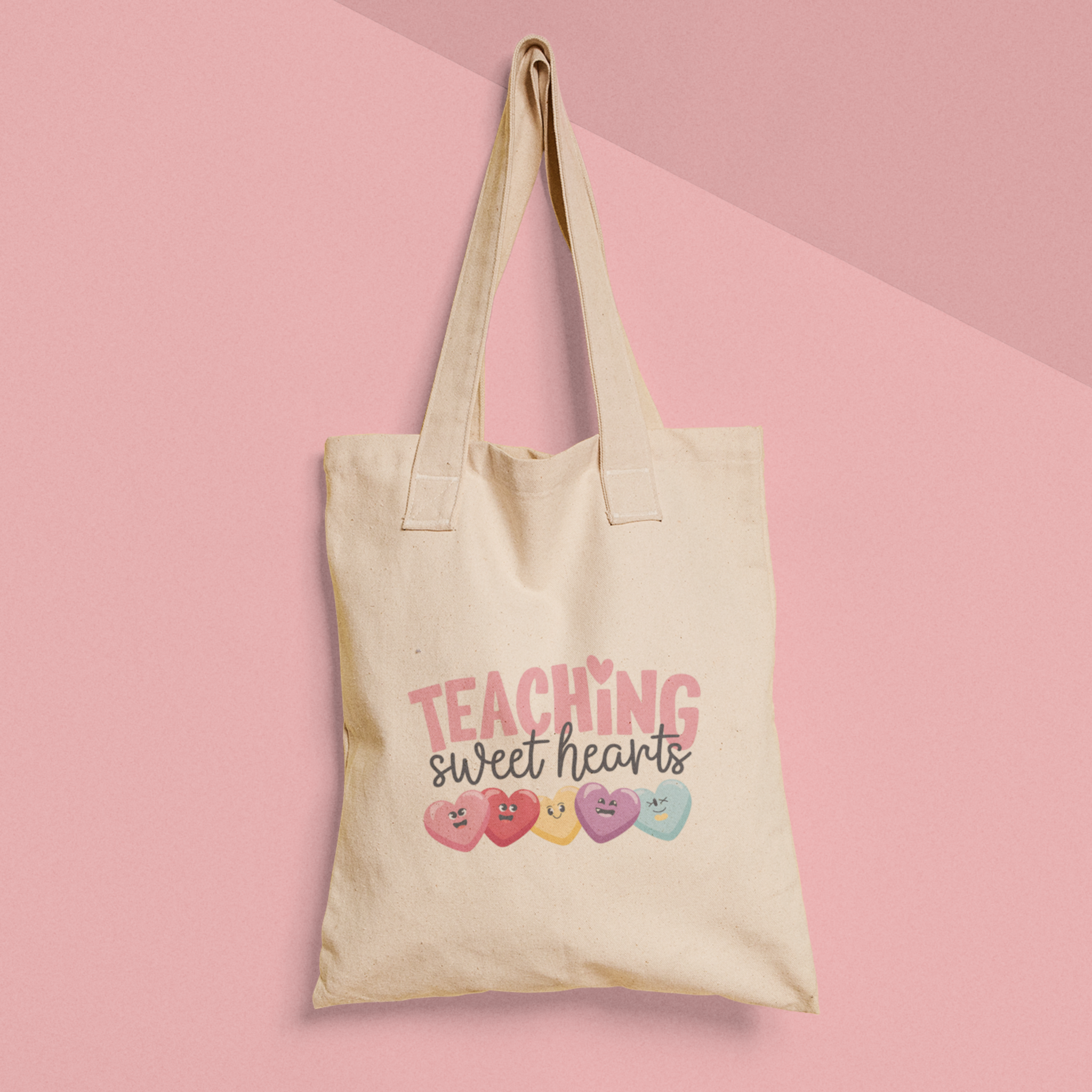 totebag voor juf , teaching sweethearts