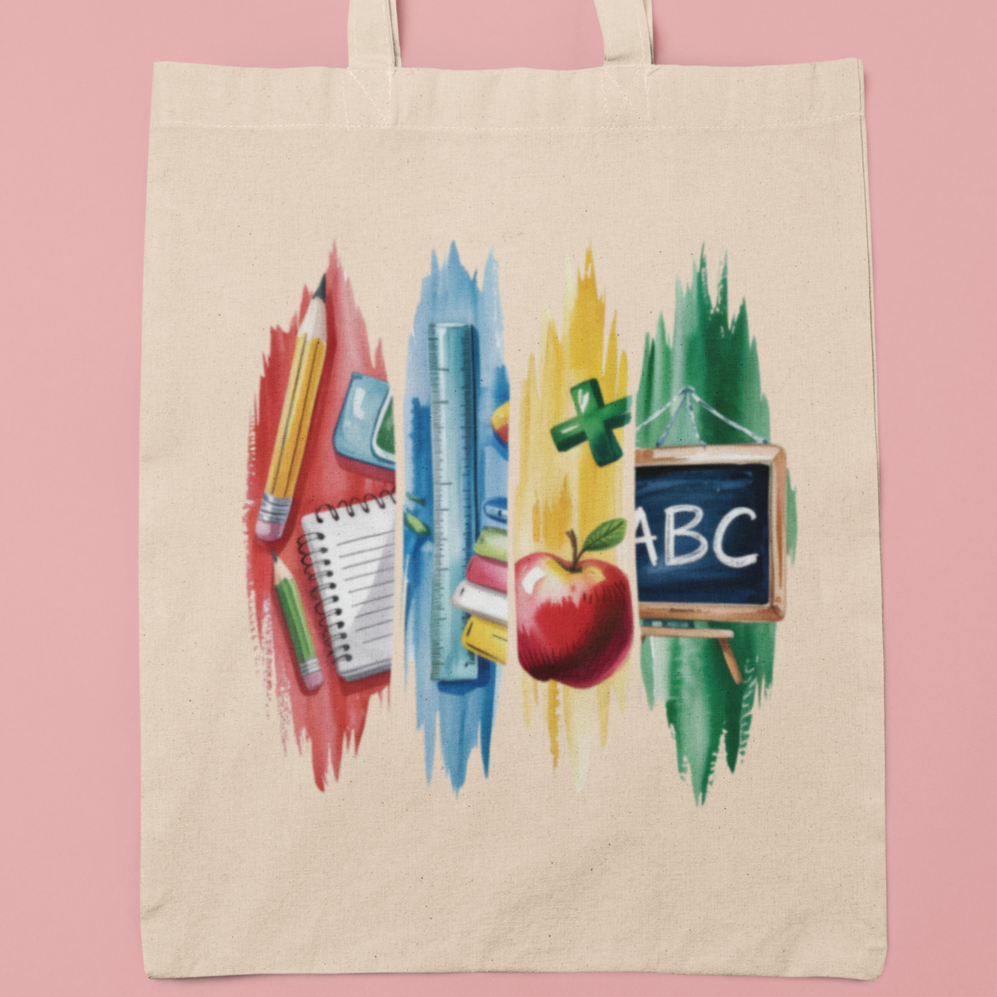 juf-meester cadeau voor het eind van het jaat met school brush effect